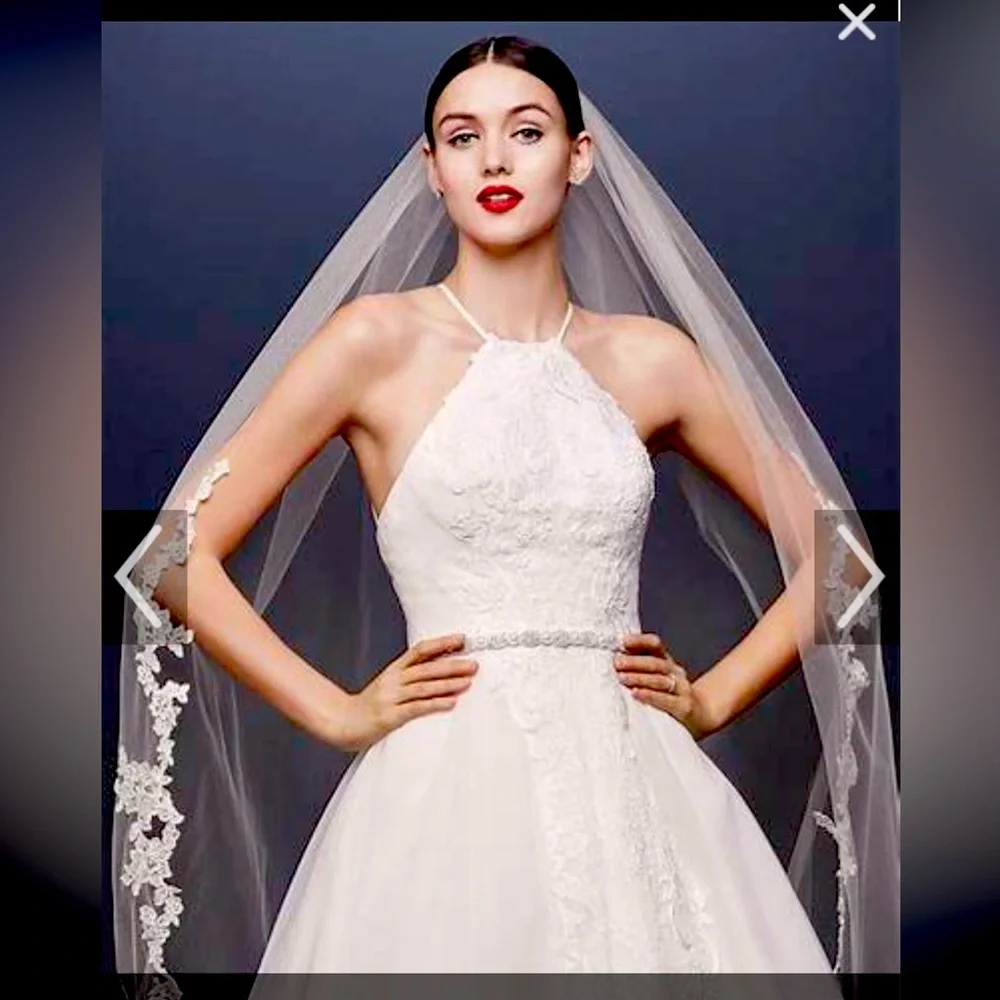 WOMENS Truly by Zac Posen, wedding dress size 10 in soft white. - Picture 2 of 8